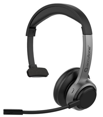 Sonar 210 Mono Bluetooth Headphones, Headset with mic, Long-Enduring Battery ...