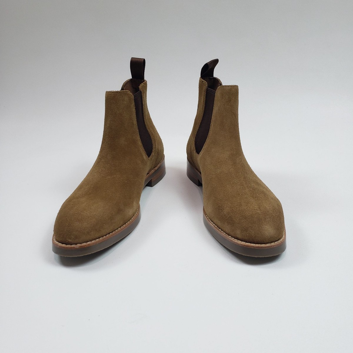 WORN ONCE J. Crew Men\'s Chestnut Brown Suede Chelsea Boots Rubber Fall 2024 9 D Men main image 2