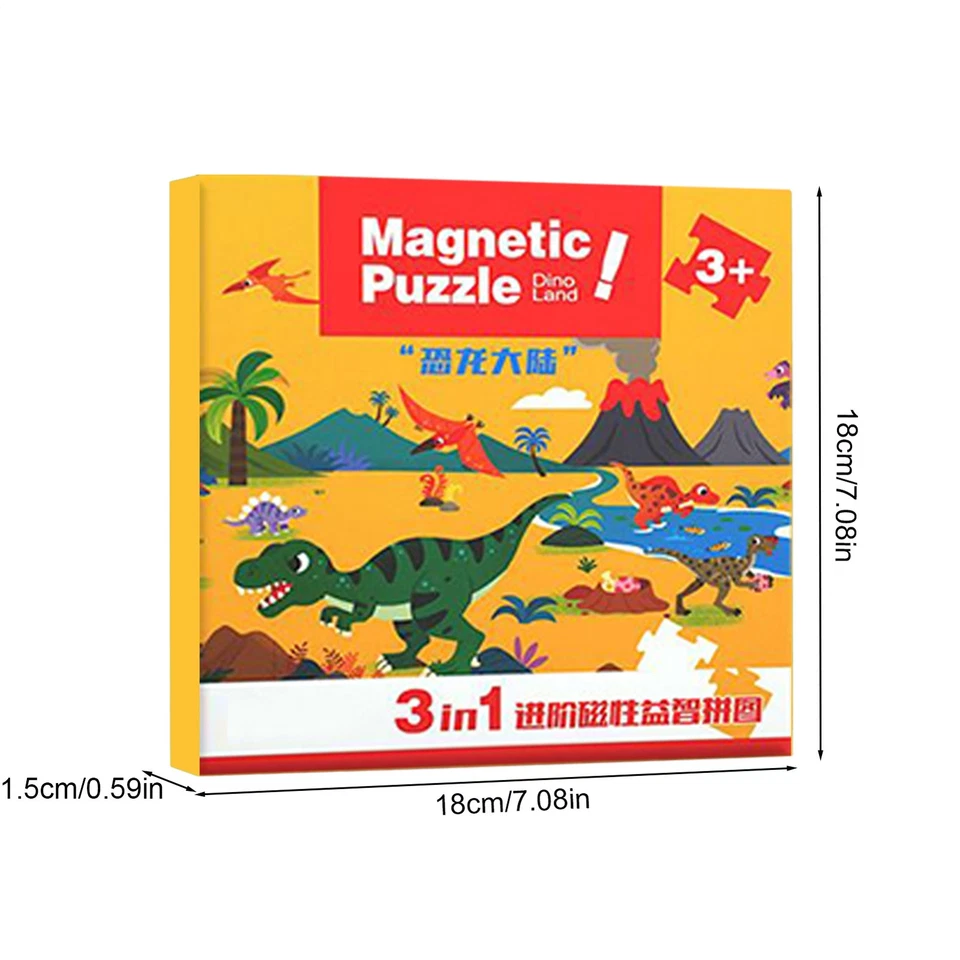 Magnetpuzzle für Kinder ab 4-6 Jahren, 20 Stück Reisespielzeug Tier Kleinkind Puzzle - Bild 4 von 4
