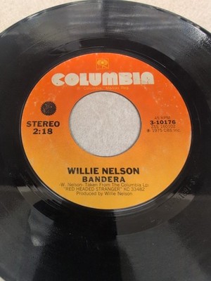 Willie Nelson - Blue Eyes Crying In The Rain / Bandera 45rpm *Buy 2 Get 1 Free*