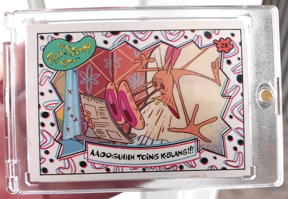  KA-BLANG! 💥🔥1993 REN AND STIMPY TOPPS PUZZLE#28 NKLDN 100% FLAWLESS MINT 10👌 - Image 3 of 4