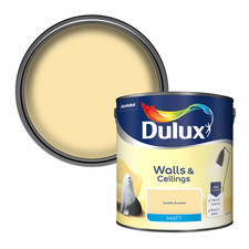 Dulux Paint Shades of Yellow or Orange Walls & Ceilings Matt Emulsion 2.5L