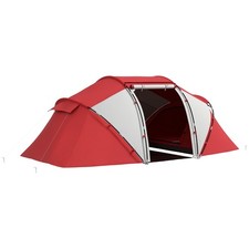 Image of Outsunny 4-6 Persons Camping Tent Dome Family Travel Group Hiking Room Fishing