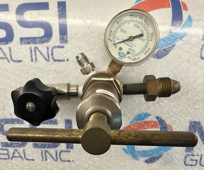 #ad Union Carbide Linde Pressure Regulator w Gauge $27.74