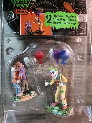 Lemax Spooky Town Creepy Balloon Sell #12009 Figurines Set Of 2 Brand New