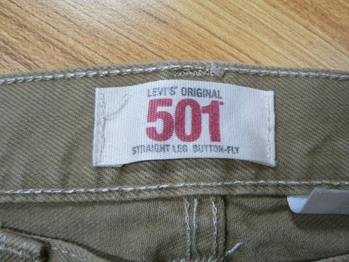 *JEANS LEVIS 501 HOMBRE TALLA 33 (33x31) MARRÓN DENIM-TIRO MEDIO-100% ALGODÓN-USADOS EN EXCELENTE ESTADO - Imagen 8 de 12