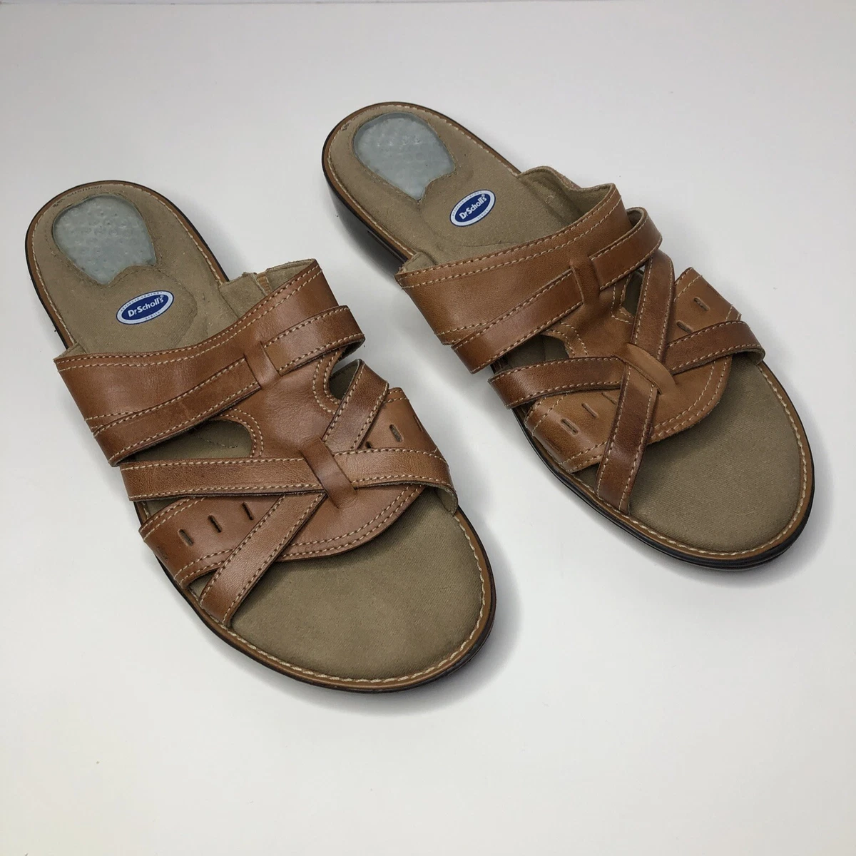 Dr scholl's woven leather sandals best sale