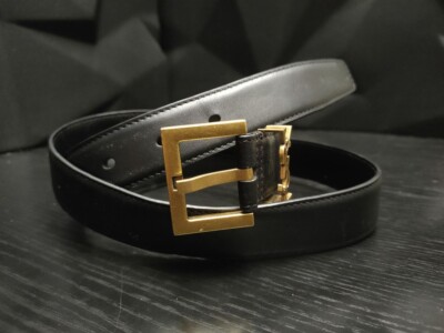 SAINT LAURENT Black LEATHER YSL-LOGO CASSANDRE Women's SAINT LAURENT Black LEATHER YSL-LOGO CASSANDRE Women's