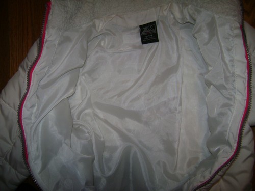ZERO XPOSUR ZEROXPOSUR GIRLS PUFFER JACKET COAT size S 7 - 8 WHITE - Picture 6 of 8