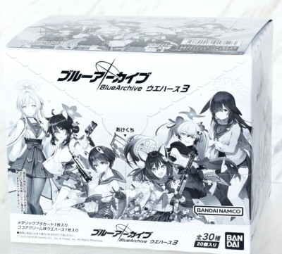 Blue Archive Wafer Vol.3 Metallic plastic card 20 Packs set box