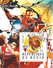 Block Used Basketball Stars Chicago Bulls Jordan Michael