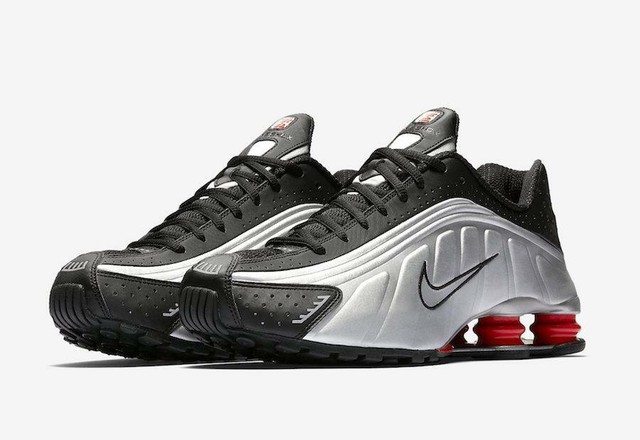 nike shox r4 black mens
