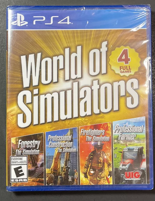  World of Simulators - Forestry, Firefighters, Pro Farmer, Pro  Construction (PS4) : Video Games