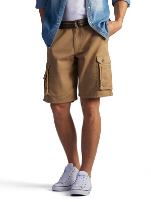 Lee Men's Dungarees Belted Wyoming Cargo Short - Bourbon 218-3323