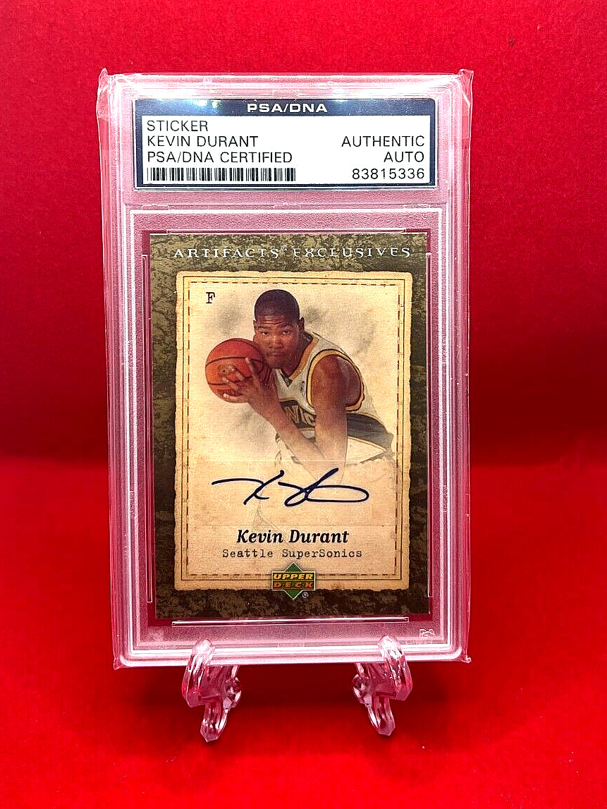 2007-08 Artifacts Exclusives Autographs #219 Kevin Durant Ball PSA Auto