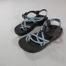 CHACO zx2 Sandals Womens 9 Blue Strappy Vibram Slip On Hike Hippie Boho