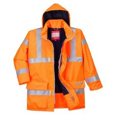 Image of Portwest Bizflame Rain Hi-Vis FR Winter Jacket Waterproof Flame Resistant S778