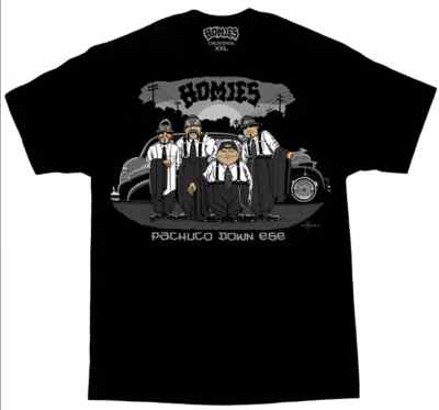 DGA T Shirt Homies Pachuco Down Lowrider Chicano Art David 