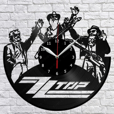 ZZ Top Vinyl Record Wall Clock Art Decor Original Gift 12'' 30cm 1920