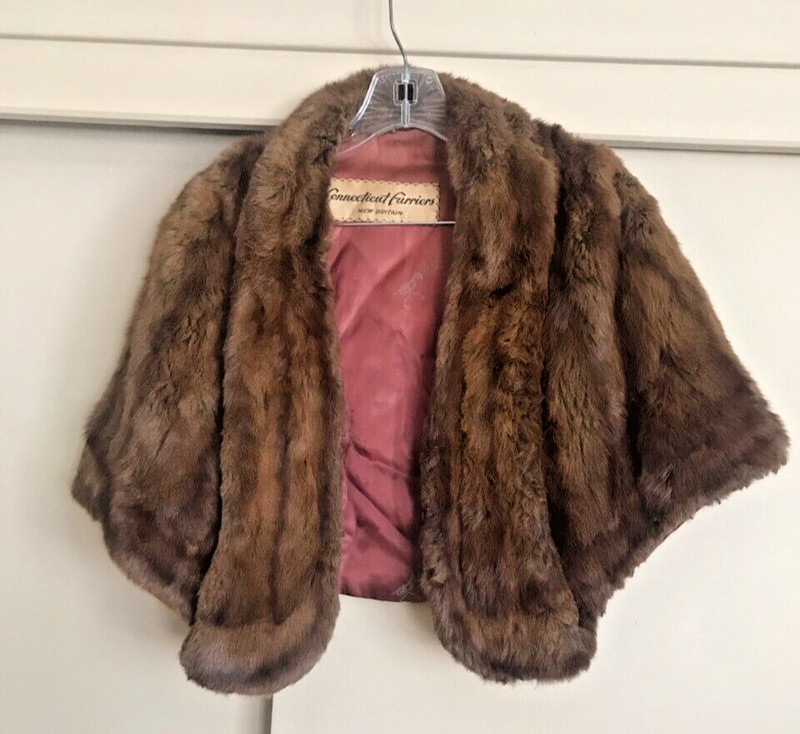 Mink Fur Stole From Connecticut Furriers New Britain, CT ~ Vintage