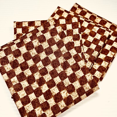 Coffee House Collection 1406 by Stacy Sphinak Fat Quarter 4-Pack Checked Fabric