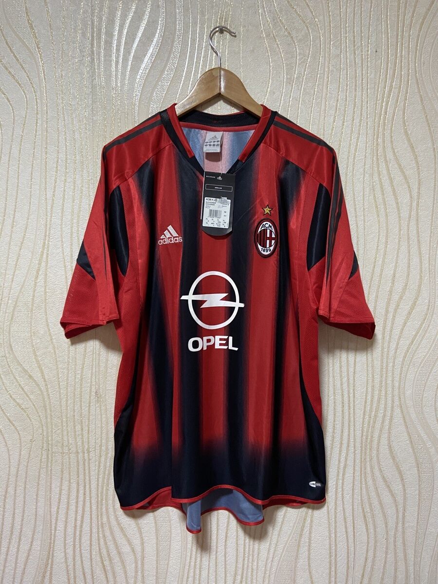 MILAN 2004 2005 HOME FOOTBALL SHIRT SOCCER JERSEY ADIDAS MILAN 2004 2005 HOME FOOTBALL SHIRT SOCCER JERSEY ADIDAS
