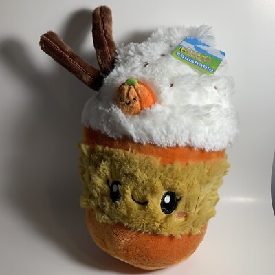 Squishable PLUSH Pumpkin Spice Latte Cup Mini Comfort Food 12  Fall NEW W/ TAGS