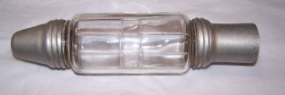 RARE Vintage Glass Metal 1920 - Unique -  8'' L RETRO