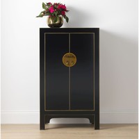 Wudang Oriental Painted Furniture Black Storage Cabinet Cupboard Wudang Oriental Painted Furniture Black Storage Cabinet Cupboard