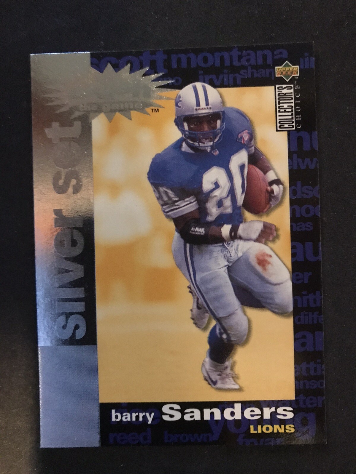 Barry Sanders #C14 1995 Collector's Choice Football You Crash the Game Gold