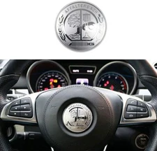Steering Wheel Trims Cover Emblems Interior Decal Stickers for Mercedes Benz AMG