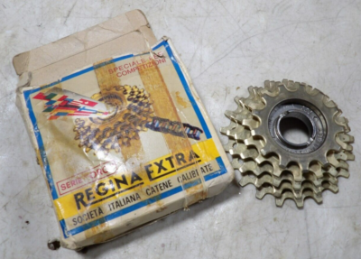 Pignon Regina 5 Vitesses – 19 Dents – Or Patiné – Vintage Années 70 – Vélo Course
