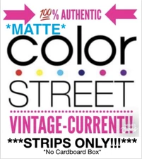 Color Street **MATTE**DISCOUNTED**NO BOX***Factory-Sealed Nail Strips Only***