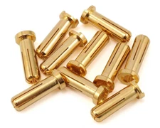 10pk Low Profile (LowPro) 5mm Gold Plated Bullet Lipo Battery Connectors