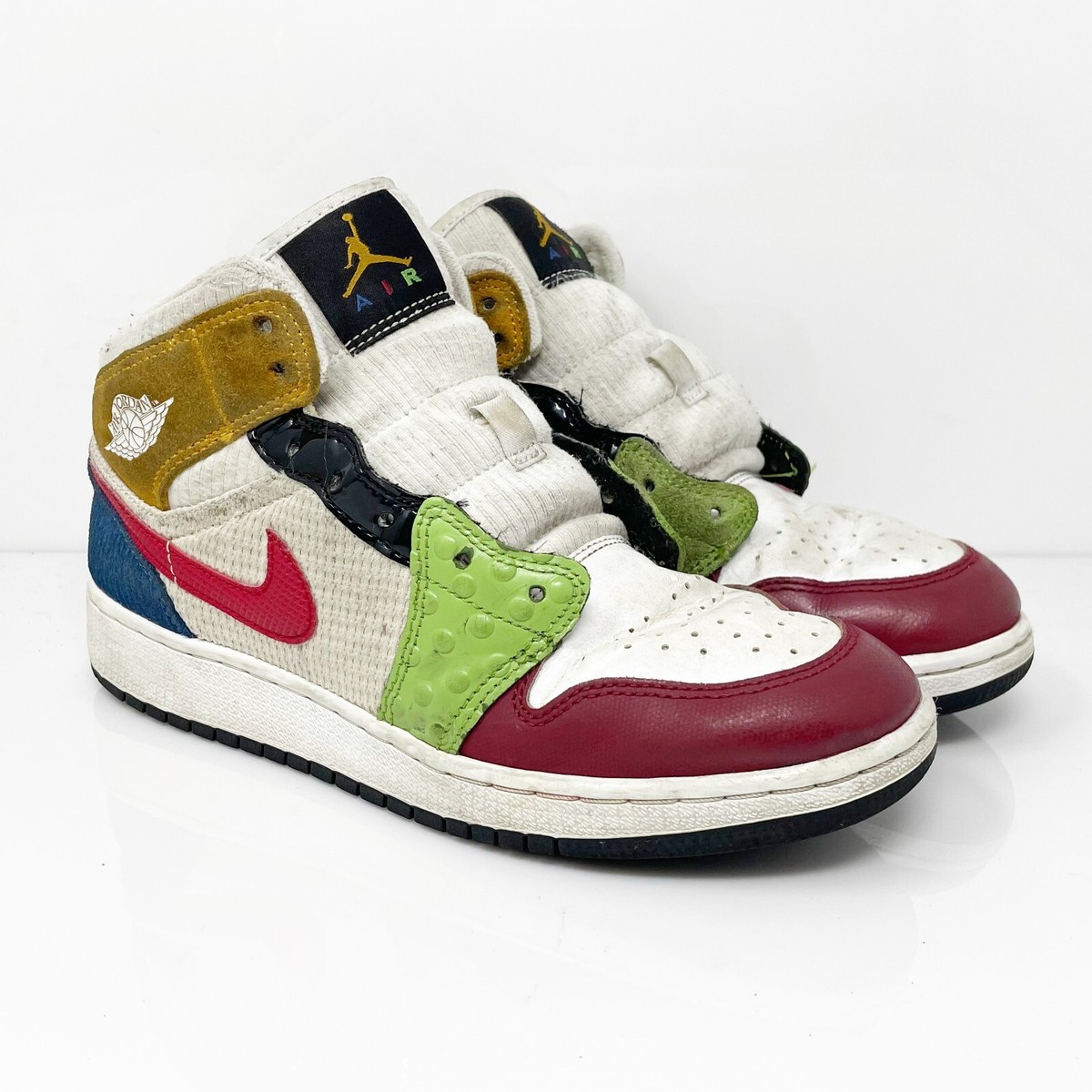 Nike Boys Air Jordan 1 Mid SE DR6957-100 White Basketball