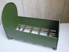 RARE ! Ancien Grand LIT BERCEAU DE POUPEE -- en METAL --Fer Forgé - long 39 cm