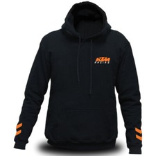 Genuine Official KTM Motorcycle Motocross Superbike Racing Black Hooded Hoodie