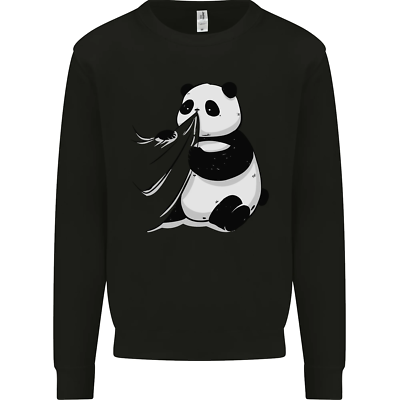 A Funny Panda Bear Kids Sweatshirt Jumper | eBay