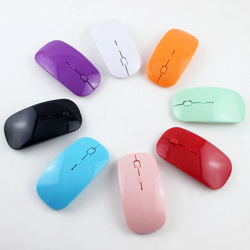 Ultra Thin SlimLine Wireless Optical Mouse Air Mouse for Laptop PC Mac - Image 2 of 4