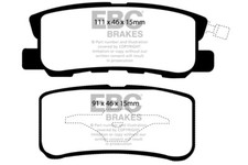 EBC Greenstuff Rear Brake Pads for Jeep Compass 2.0 TD (2008 > 11)