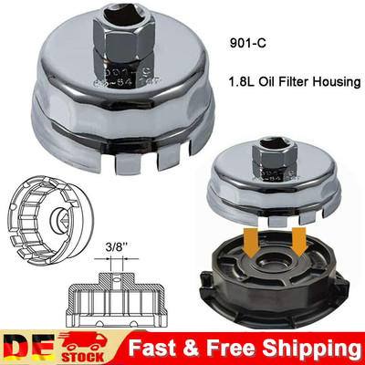 64mm 14 Flute Oil Filter Wrench Cup Socket Remover Tool for Lexus Toyota 1.8L