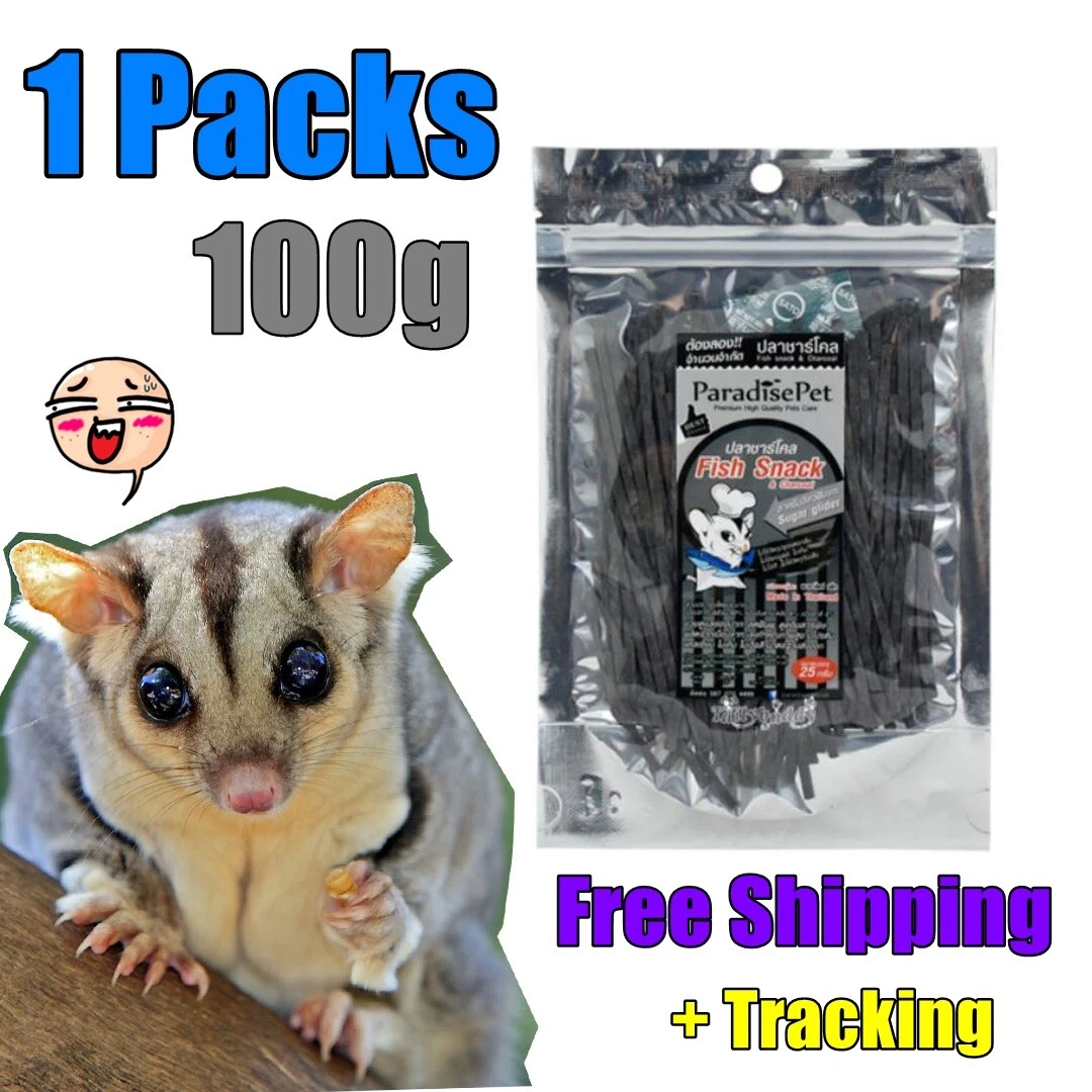 Charcoal Paradise Pet Protein Snack Hamster Glider Rodent Animal