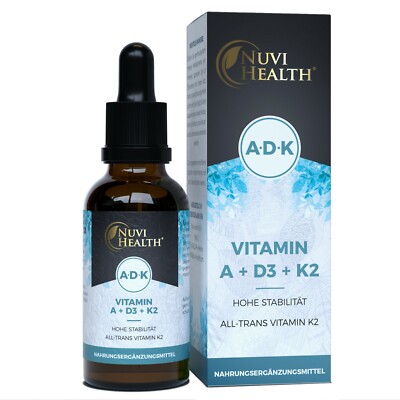 Vitamin D3 + K2 + A - 1700 Tropfen = 50ml MK7 - K2VITAL   99,7% All trans Kappa