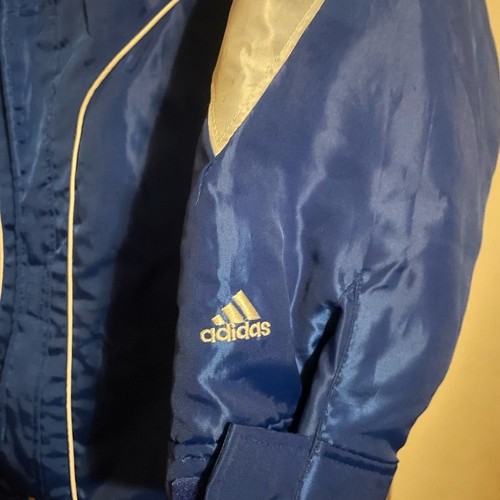 *University of Kansas, KU Jayhawks, boys heavy Adidas coat size Large 14/16 blue - Picture 3 of 9