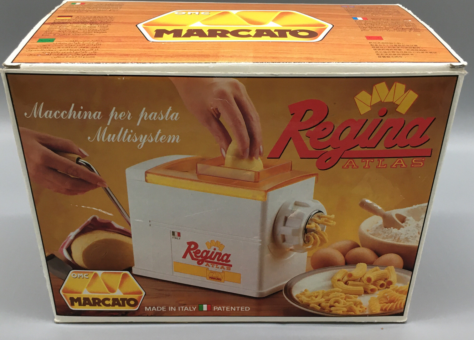 1993 Marcato Regina Atlas Extruder Hand Crank Pasta Machine eBay