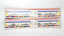 24 Mrs Grossmans Navy Military Design Lines Strips Stickers 12" Sub Ship Flags