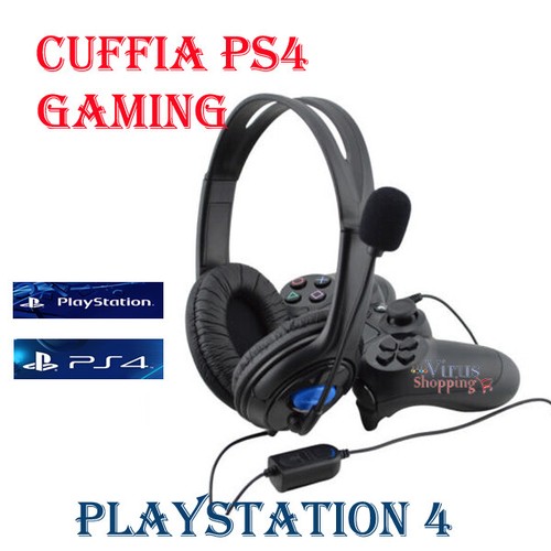 Cuffie Gaming per PS4 Playstation 4 compatibile Volume e Microfono e  Auricolare | eBay