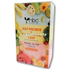 Jelly Spa Pedicure Kit 1&2 Luxury Pearl Glow Scent Tropical Fruit 30 Sets/case