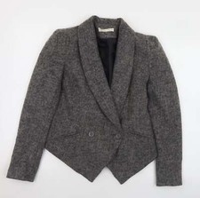 Label Lab Womens Green Jacket Size 12 Button