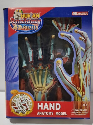 4D Master Puzzle Human Anatomy Hand Model 28 Pcs 8+ 2006 NEW SEALED